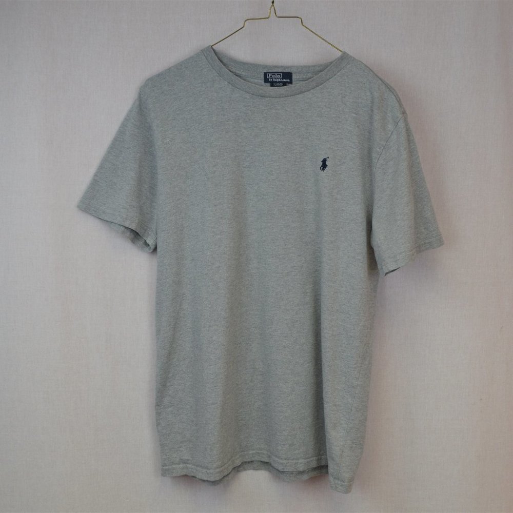 Polo by Ralph Lauren Basic Gray cotton tee boys XL